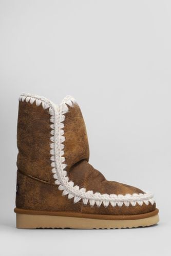 Eskimo 24 Vintage Low Heels Ankle Boots In Leather - Mou - Modalova