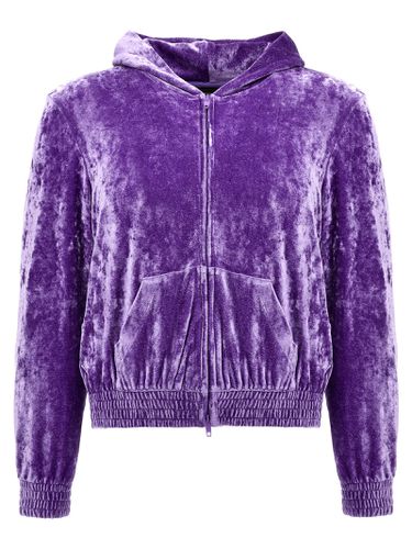 Balenciaga Sequin Velvet Hoodie - Balenciaga - Modalova