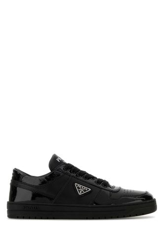 Black Leather Downtown Sneakers - Prada - Modalova