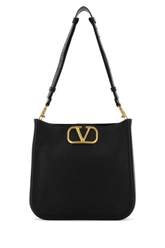 Black Leather Vlogo Crossbody Bag - Valentino Garavani - Modalova