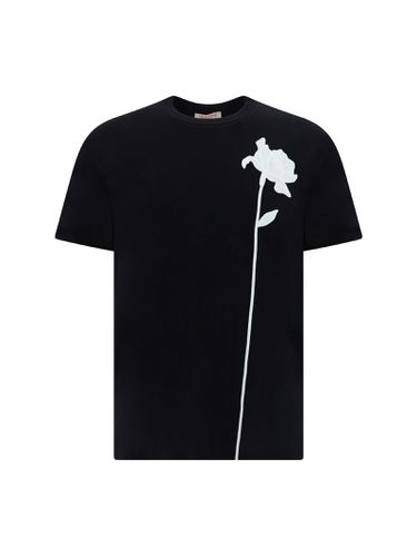 Valentino Flower Embroidery T-shirt - Valentino Garavani - Modalova