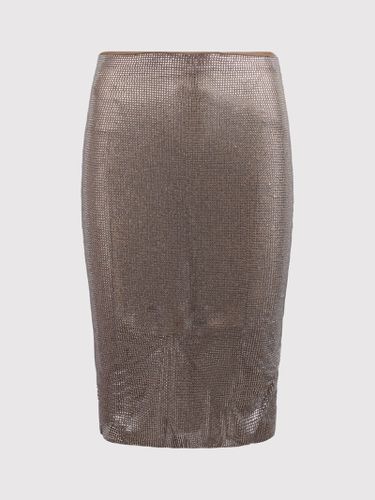 Midi Skirt With All-over Micro Rhinestones - Giuseppe di Morabito - Modalova