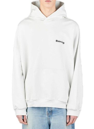 Balenciaga Logo Embroidered Hoodie - Balenciaga - Modalova