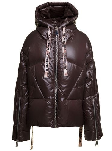 Puff Khris Iconic Oversized Down Jacket With Hood In Polyester Woman - Khrisjoy - Modalova