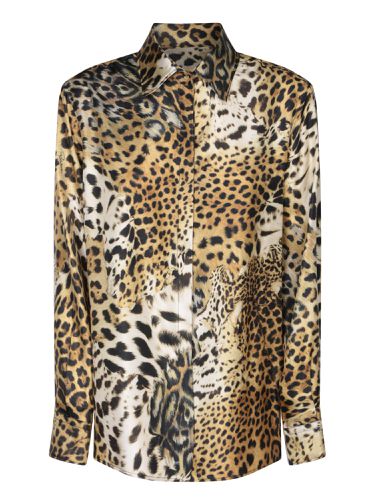 Jaguar Skin Print Shirt - Roberto Cavalli - Modalova