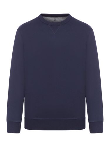 Crewneck Long-sleeved Sweatshirt - Brunello Cucinelli - Modalova