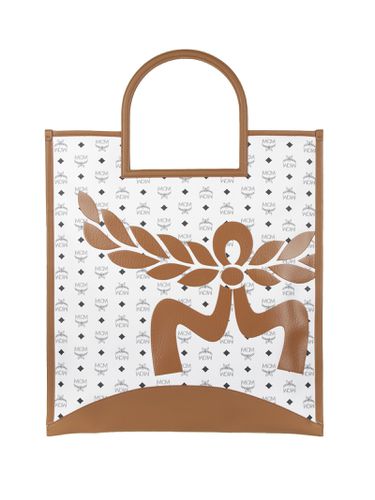 Aren Fold Tote Bag With Logo Motif - MCM - Modalova