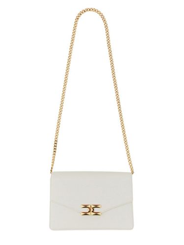 Logo-plaque Chain Link Shoulder Bag - Elisabetta Franchi - Modalova