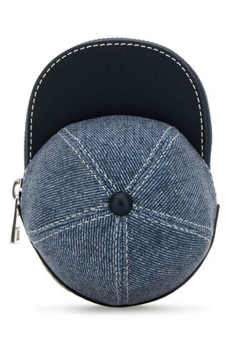 J. W. Anderson Two-tone Velvet And Leather Mini Cap Crossbody Bag - J.W. Anderson - Modalova