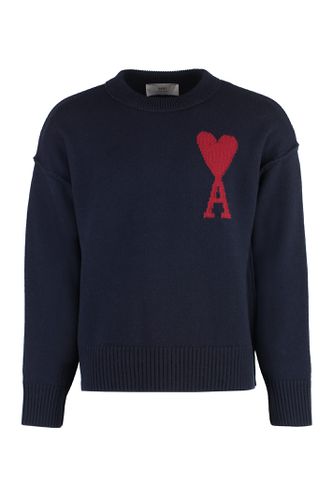 Crew-neck Wool Sweater - Ami Alexandre Mattiussi - Modalova