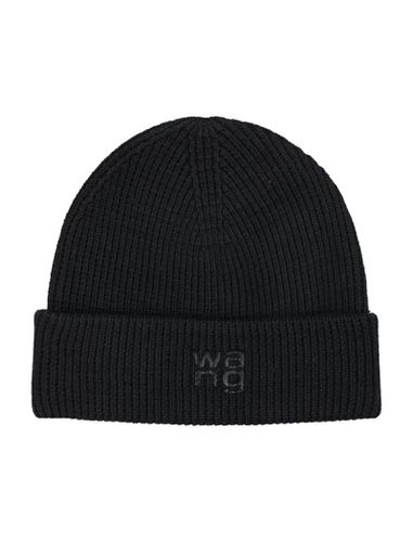 Logo Beanie In Compact Deboss - T by Alexander Wang - Modalova