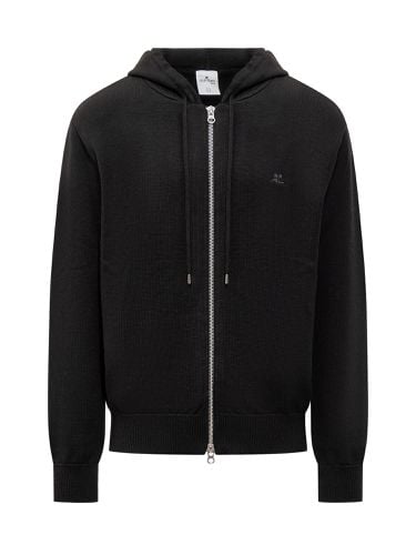 Logo Embroidered Zip-up Jacket - Courrèges - Modalova