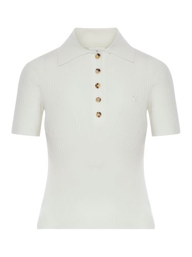 Iconic Rib Knit Polo Shirt - Courrèges - Modalova