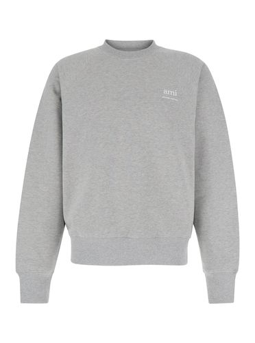 Crew Neck Sweater In Cotton Man - Ami Alexandre Mattiussi - Modalova