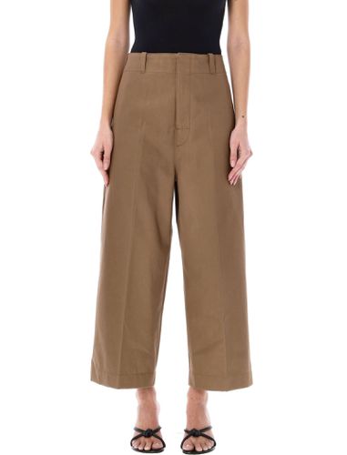 Cotton Twill Culotte Trousers - Bottega Veneta - Modalova