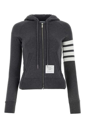 Graphite Cotton Sweatshirt - Thom Browne - Modalova