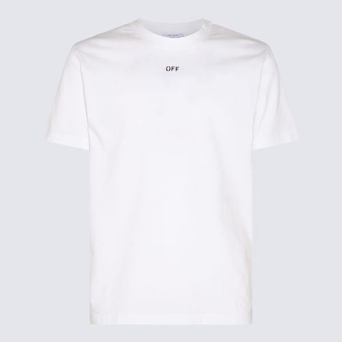 Off- And Black Cotton Logo T-shirt - Off-White - Modalova