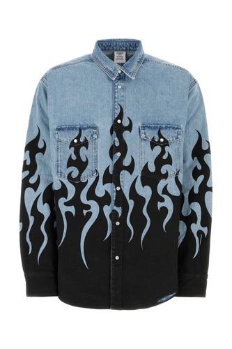 VETEMENTS Denim Oversize Shirt - VETEMENTS - Modalova