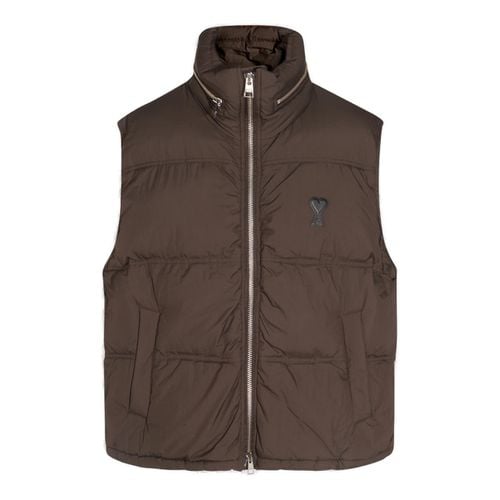 Paris Monogram Patch Puffer Gilet - Ami Alexandre Mattiussi - Modalova