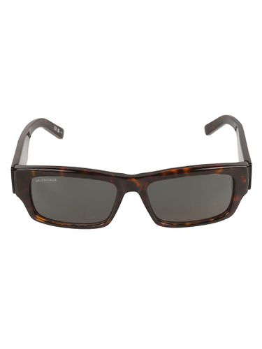 Logo Sided Flame Effect Rectangular Frame Sunglasses - Balenciaga Eyewear - Modalova