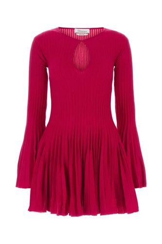 Blumarine Fuchsia Wool Mini Dress - Blumarine - Modalova