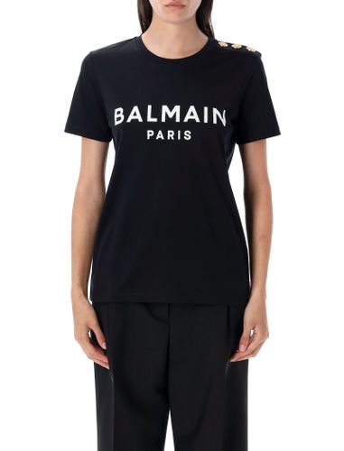 Balmain Printed Logo T-shirt - Balmain - Modalova