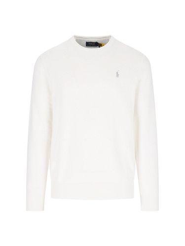 Pony Embroidered Crewneck Knitted Jumper - Polo Ralph Lauren - Modalova