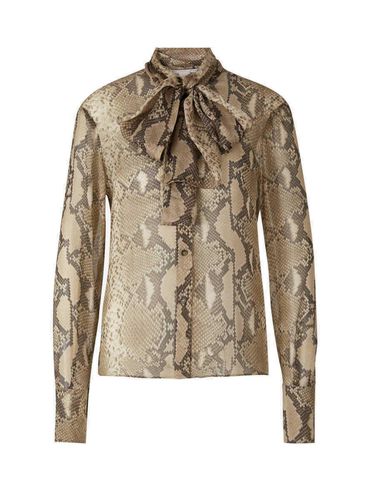 Python Printed Pussybow Shirt - Stella McCartney - Modalova