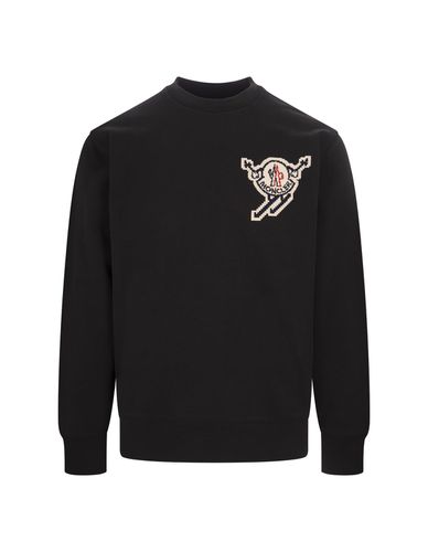 Sweatshirt With Ski Patch - Moncler - Modalova