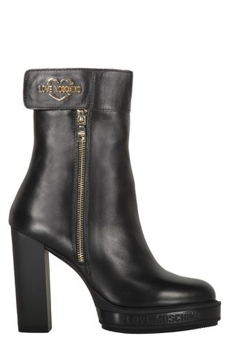 Love Moschino Leather Boots - Love Moschino - Modalova