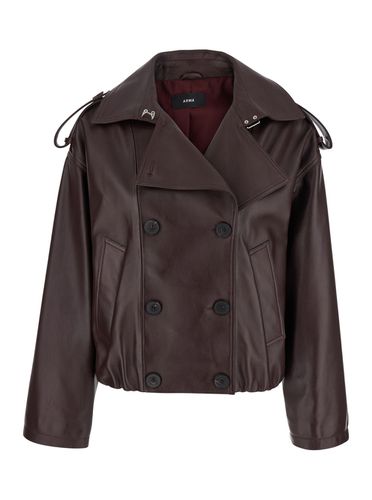 Rima Double Breasted Jacket In Leather Woman - ARMA - Modalova