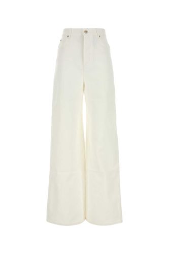 Loewe White Denim Wide-leg Pant - Loewe - Modalova