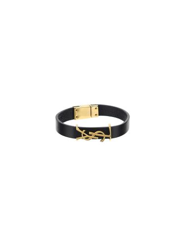 Saint Laurent Calfskin Bracelet - Saint Laurent - Modalova