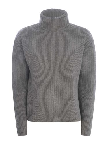 Turtleneck Sweater vigogna In Wool And Cashmere - Pinko - Modalova