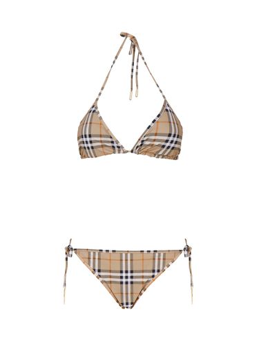 Classic Check Bikini In Nylon - Burberry - Modalova