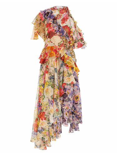 Wonderland Flounce Dress In Spliced Floral - Zimmermann - Modalova