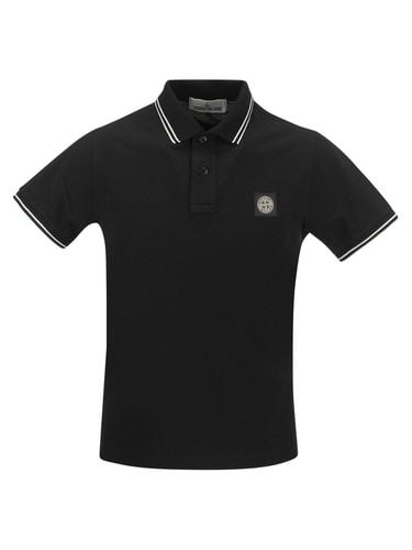 Stone Island Logo Patch Polo Shirt - Stone Island - Modalova