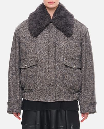 Teddy Wool Trimmed Zipped Jacket Unlined - Stella McCartney - Modalova