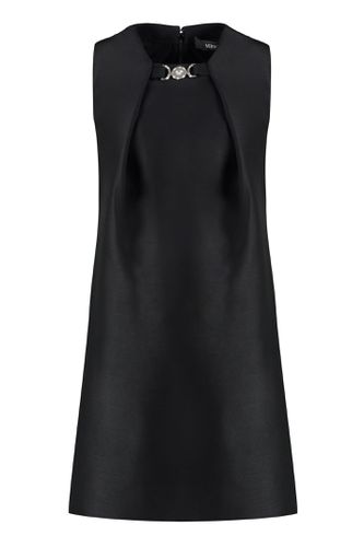 Versace Wool And Silk Mini Dress - Versace - Modalova