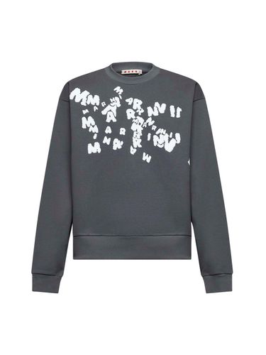 Logo Printed Crewneck Sweatshirt - Marni - Modalova