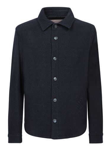 Wool Herringbone Overshirt - Herno - Modalova