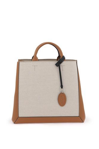 Tod's Canvas & Leather Tote Bag - Tod's - Modalova