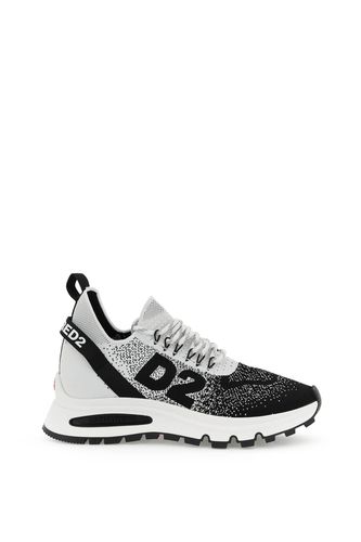 Dsq2 Knitted-upper Lace-up Sneakers - Dsquared2 - Modalova