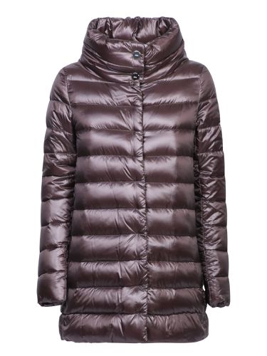 Herno Amelia Chocolate Nylon Jacket - Herno - Modalova