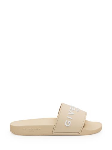 Givenchy Rubber Slide With Logo - Givenchy - Modalova