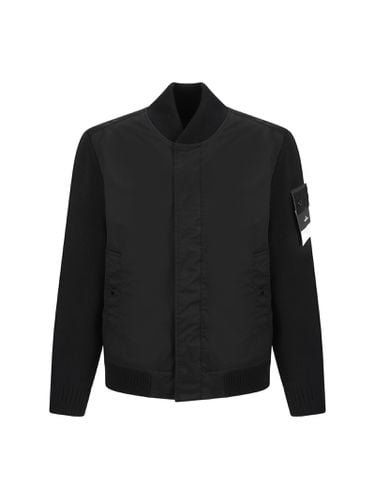 Performance Twill Wool Bomber Jacket - Stone Island - Modalova