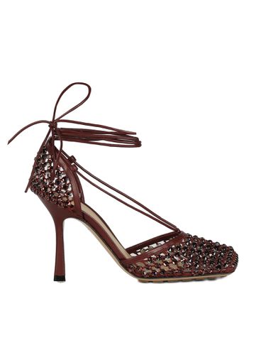 Sparkle Stretch Lace-up Sandals - Bottega Veneta - Modalova