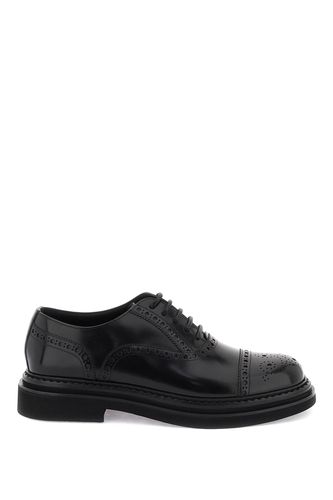 Leather Lace Up Shoes - Dolce & Gabbana - Modalova