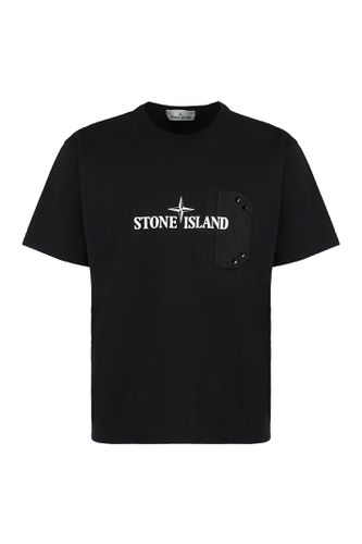 Cotton Crew-neck T-shirt - Stone Island - Modalova