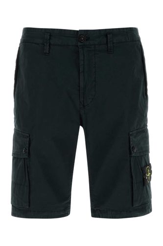 Stretch Cotton Bermuda Shorts - Stone Island - Modalova